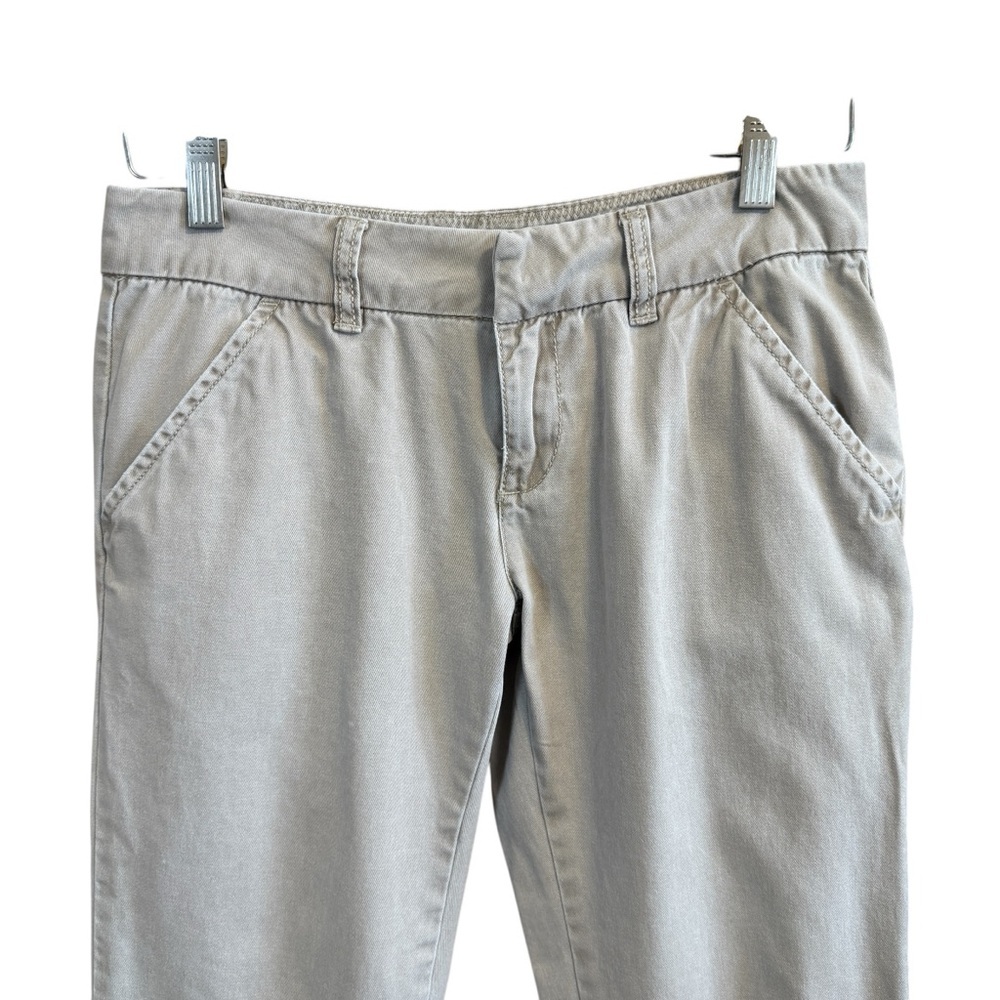 Free People 100% Cotton Chino Low Rise Khaki in Stone Size 0 #1991 - Picture 2 of 8